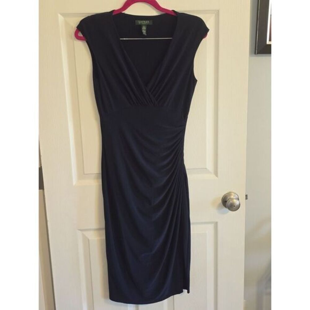 Lauren Ralph Lauren‎ Women's Blue Sleeveless Causal Party Dress Size 4
